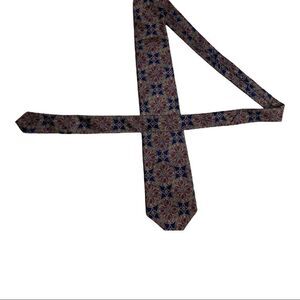 GUY LAROCHE, all silk tie, blue,‎ maroon,gold,gray,Made in USA, 55X4